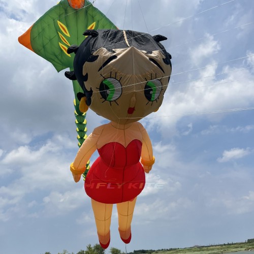 5m/10m Betty Boop kite pendant 40d ripstop nylon