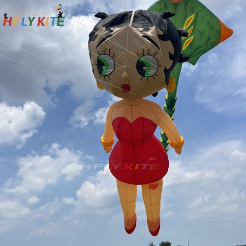 5m/10m Betty Boop kite pendant 40d ripstop nylon
