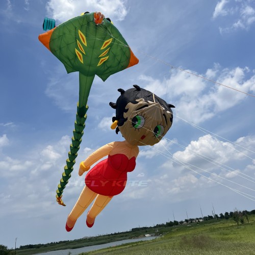 5m/10m Betty Boop kite pendant 40d ripstop nylon