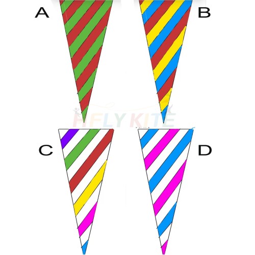 3m Striped turntle kite tail 1.5m diameter 80 centimetres 40d ripstop nylon