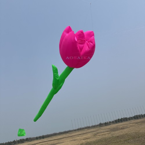 12m Tulip kite pendant 40d ripstop nylon For Adults High Quality Colorful Show Kites