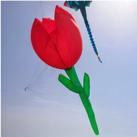 12m Tulip kite pendant 40d ripstop nylon For Adults High Quality Colorful Show Kites 