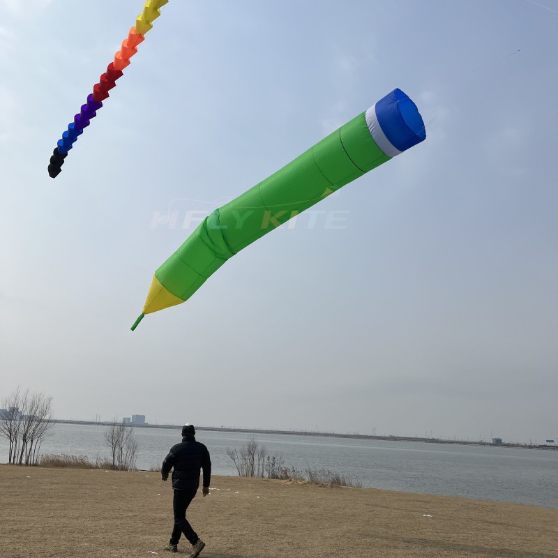8M pencil kite pendant 40d ripstop nylon 