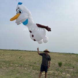 New Arrival Large Soft Inflatable 3.5M Olaf Kite Pendant 40d Ripstop Nylon For Adults High Quality Colorful Animal Show Kites 