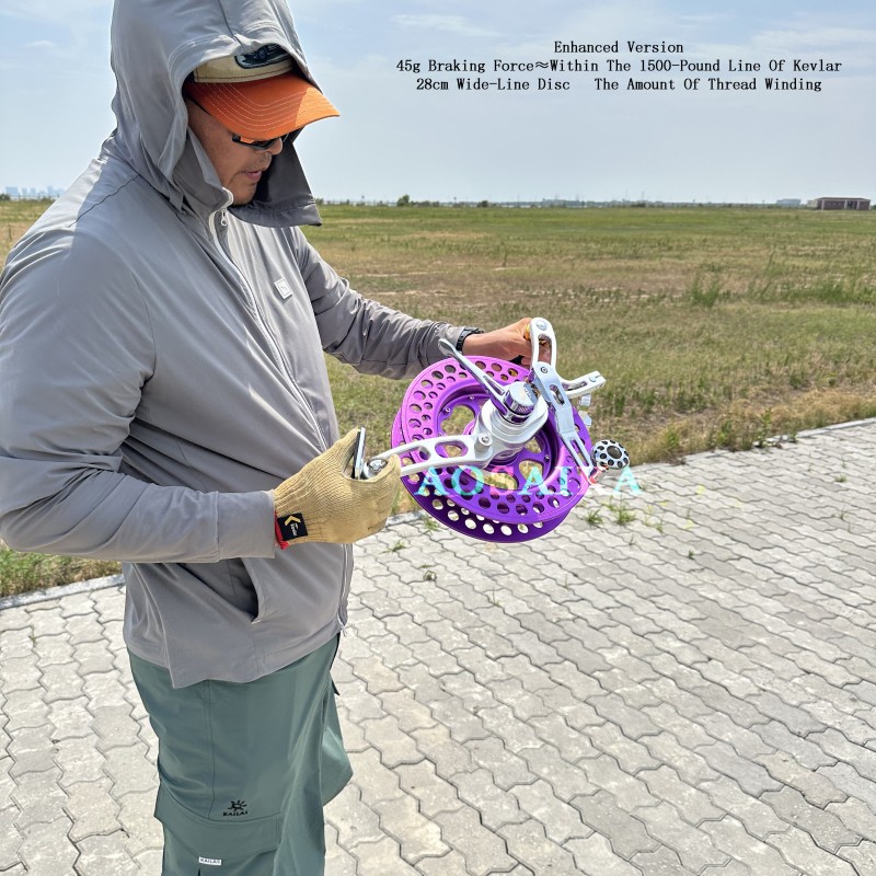 New Arrival 28cm Aluminum-Magnesium Alloy Variable Speed Kite Wheel 