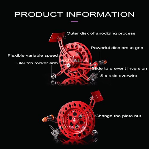 28cm Variable speed brake kite wheel