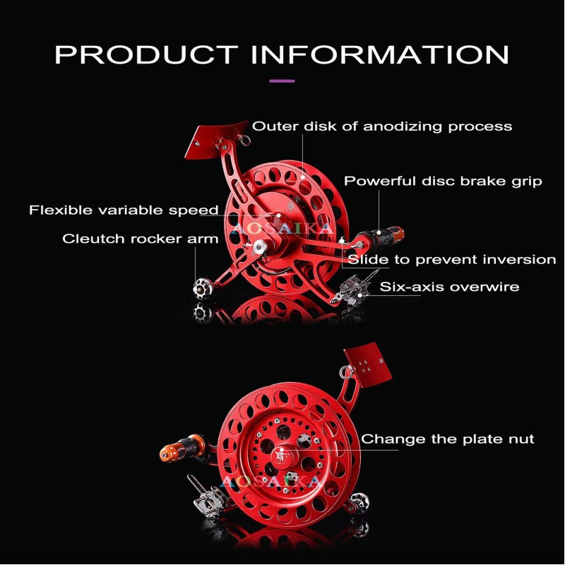 28cm Variable speed brake kite wheel 