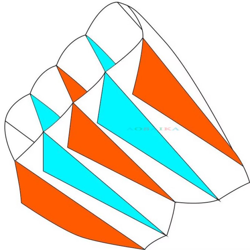 Soft Inflatable 28sqm Pilot Kite 40d ripstop nylon For Adults High Quality Colorful Show Kites