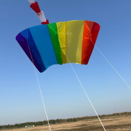 3×2.1m Parafoil Kite 40d Ripstop Nylon For Adults High Quality ColorfulShow Kite 
