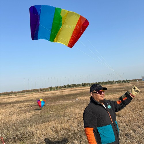 3×2.1m Parafoil Kite 40d Ripstop Nylon For Adults High Quality ColorfulShow Kite