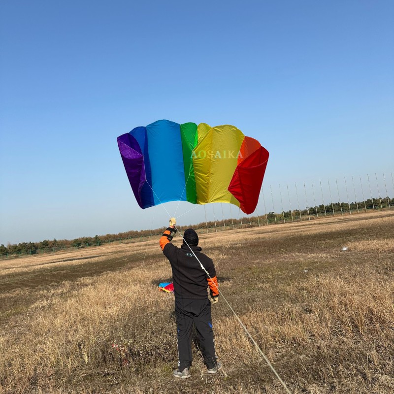 3×2.1m Parafoil Kite 40d Ripstop Nylon For Adults High Quality ColorfulShow Kite 