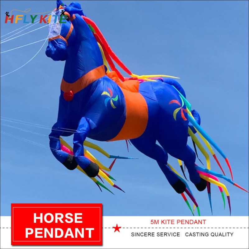 5M horse kite pendant  40d ripstop nylon 