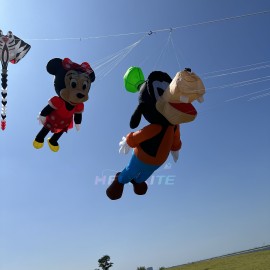 3.5M high flying dog kite pendant 40d ripstop nylon 