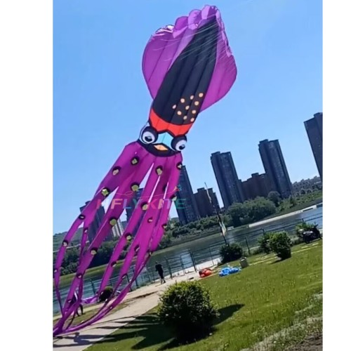 18m squid kite Polyester cloth Adults High Quality Colorful Show Kite
