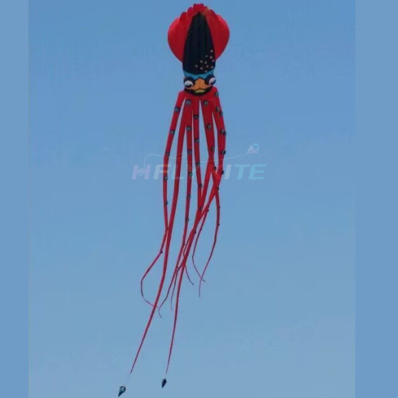 18m squid kite Polyester cloth Adults High Quality Colorful Show Kite 
