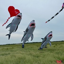 12M shark kite pendant 40d nylon ripstop 