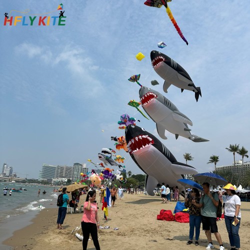 17M shark kite pendant 40d ripstop nylon