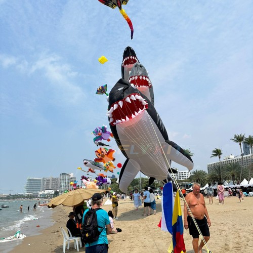 17M shark kite pendant 40d ripstop nylon