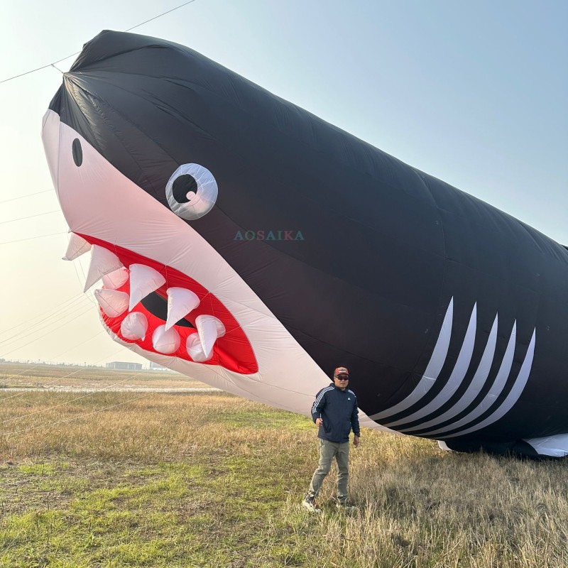 30M shark kite pendant 40d nylon ripstop 