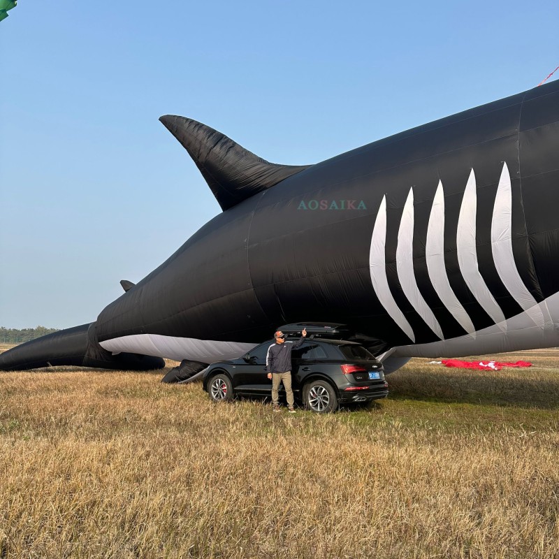 30M shark kite pendant 40d nylon ripstop 