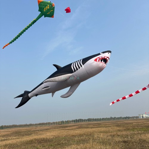 30M shark kite pendant 40d nylon ripstop