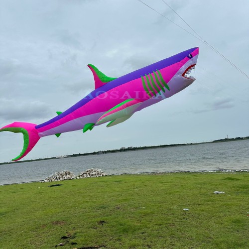 6M/12m shark kite pendant 40d ripstop nylon