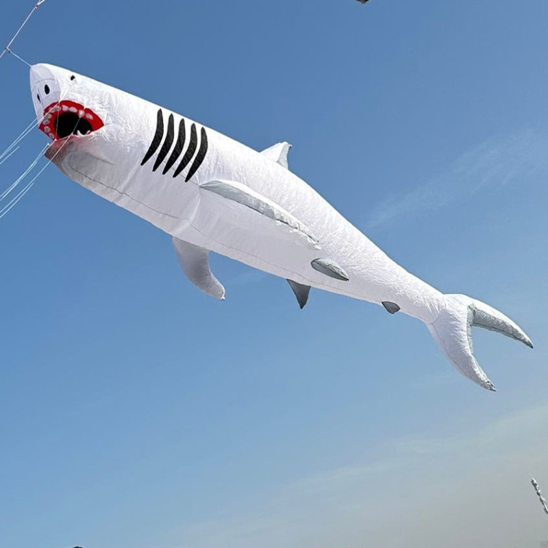 6M/12m shark kite pendant 40d ripstop nylon 