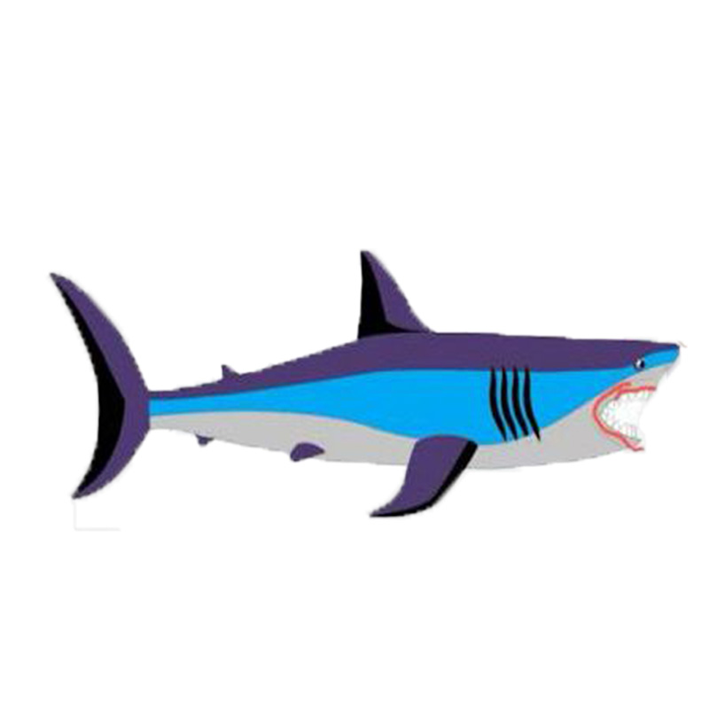 6M shark kite pendant 40d ripstop nylon 