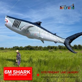 6M shark kite pendant 40d ripstop nylon 