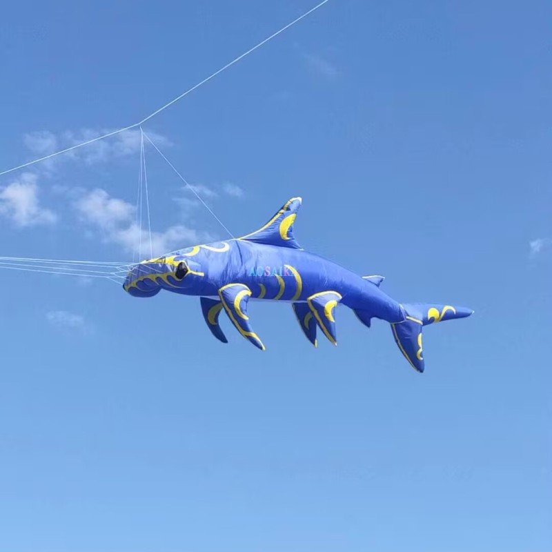 7M shark kite pendant  40d ripstop nylon 
