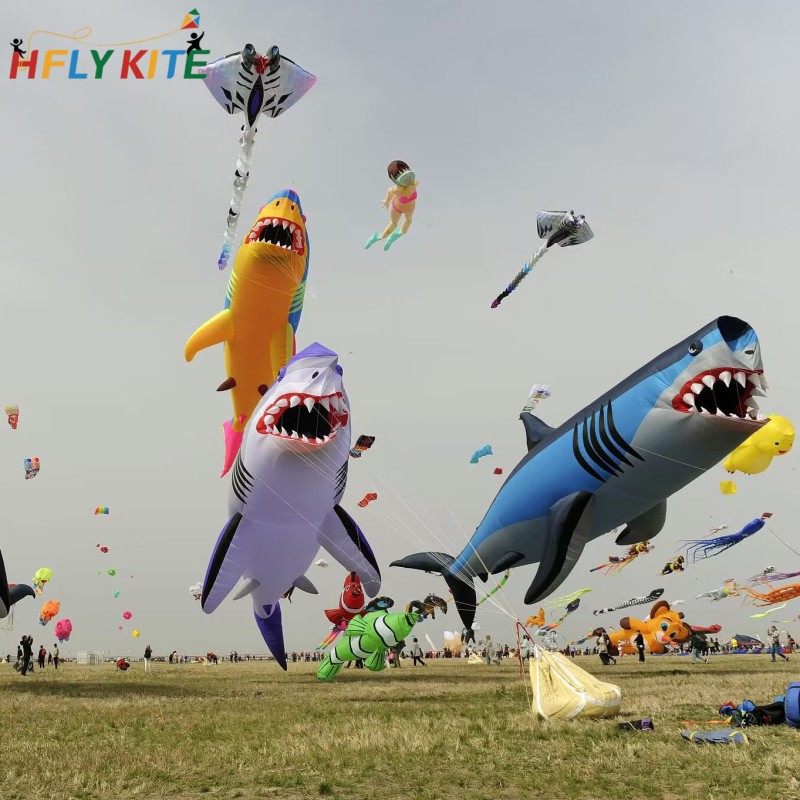 18m shark kite pendant 40d ripstop nylon