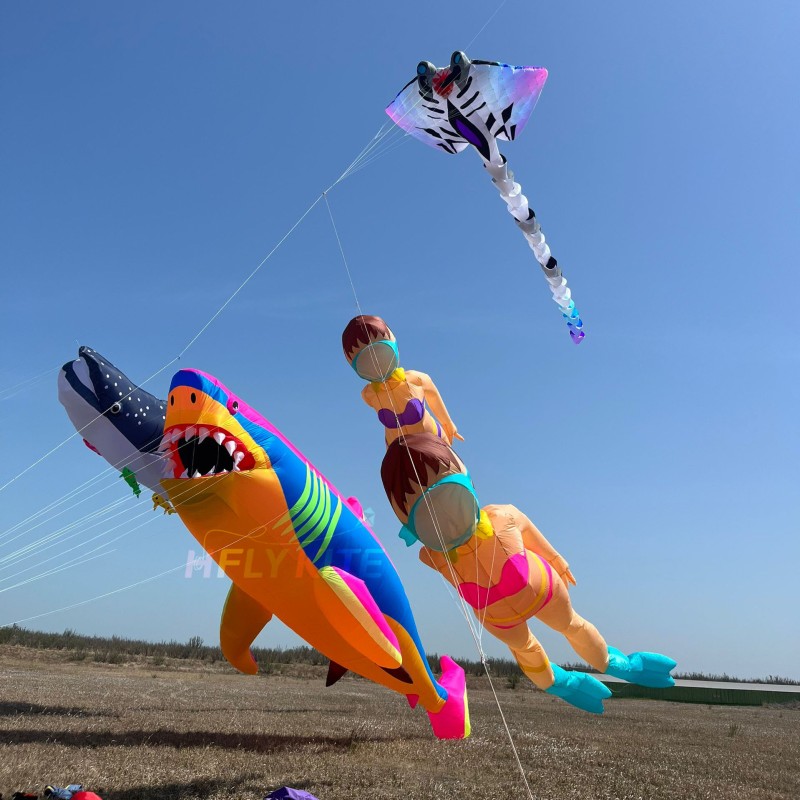 18m shark kite pendant 40d ripstop nylon 