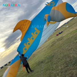 New Arrival Soft Inflatable 10M Roc Kite Pendant 40d Ripstop Nylon Adults High Quality Colorful Animal Show Kites 