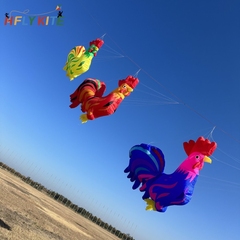 3.5M rooster kite pendant 40d ripstop nylon 