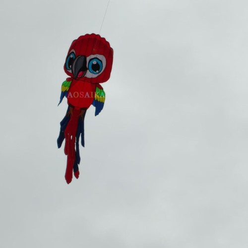 8M parrot kite pendant Polyester cloth Adults High Quality Colorful Show Kite