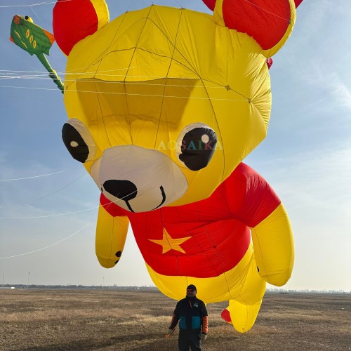 10M Bear kite  pendant 40d Ripstop Nylon For Adults High Quality Colorful Show Kite