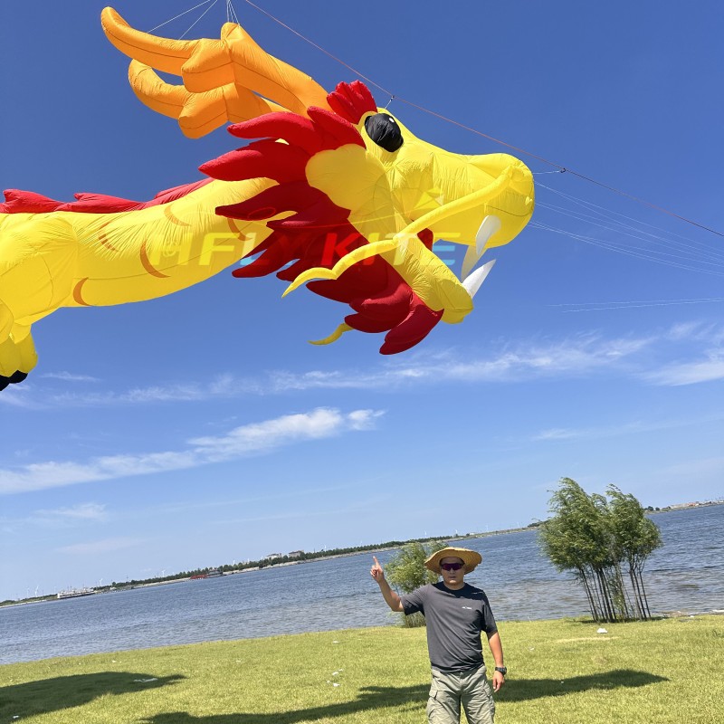 18m dragon kite pendant 40d ripstop nylon 
